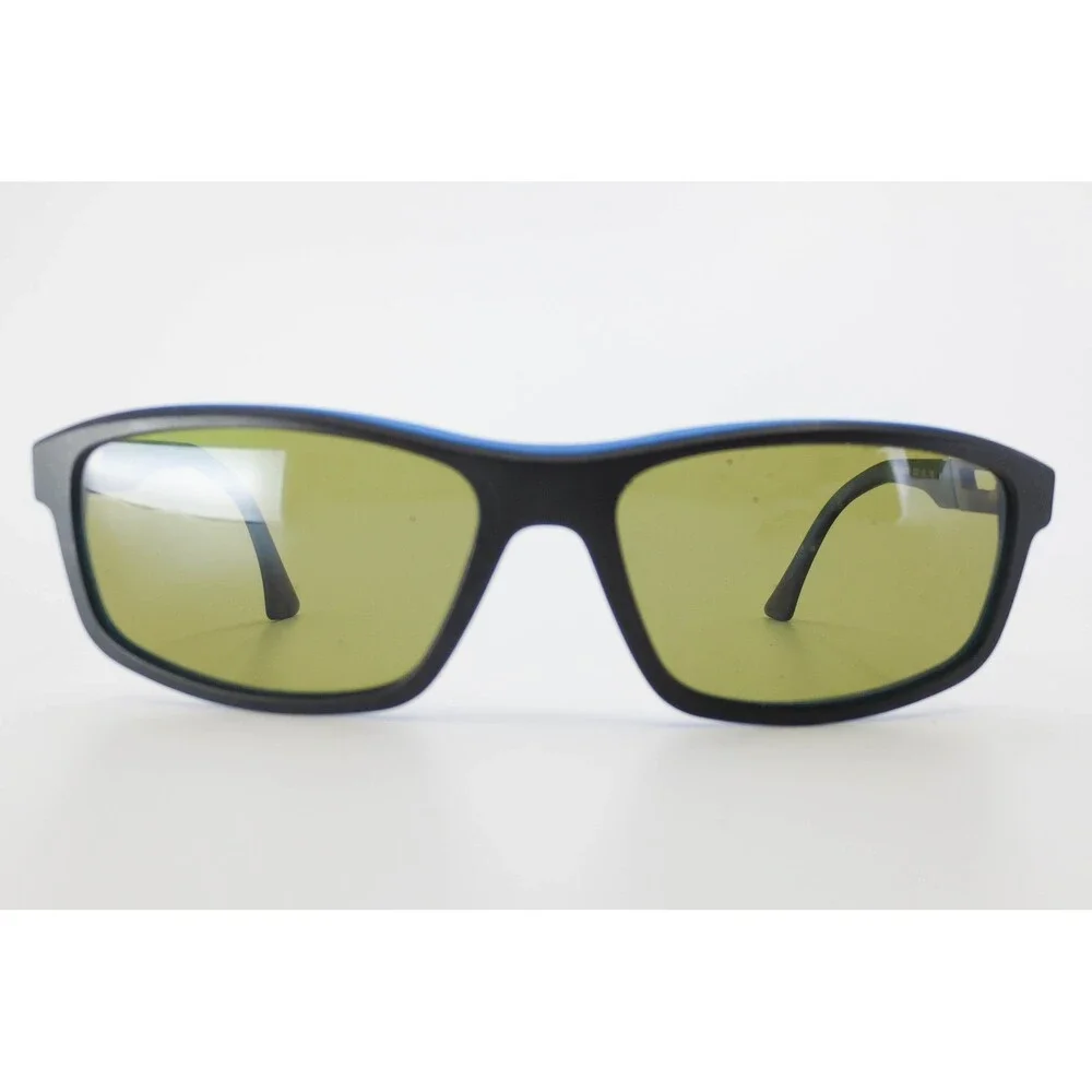 Shaquille O'Neal Signature Zyloware 172 Black Blue Rectangular Eyeglasses Frames